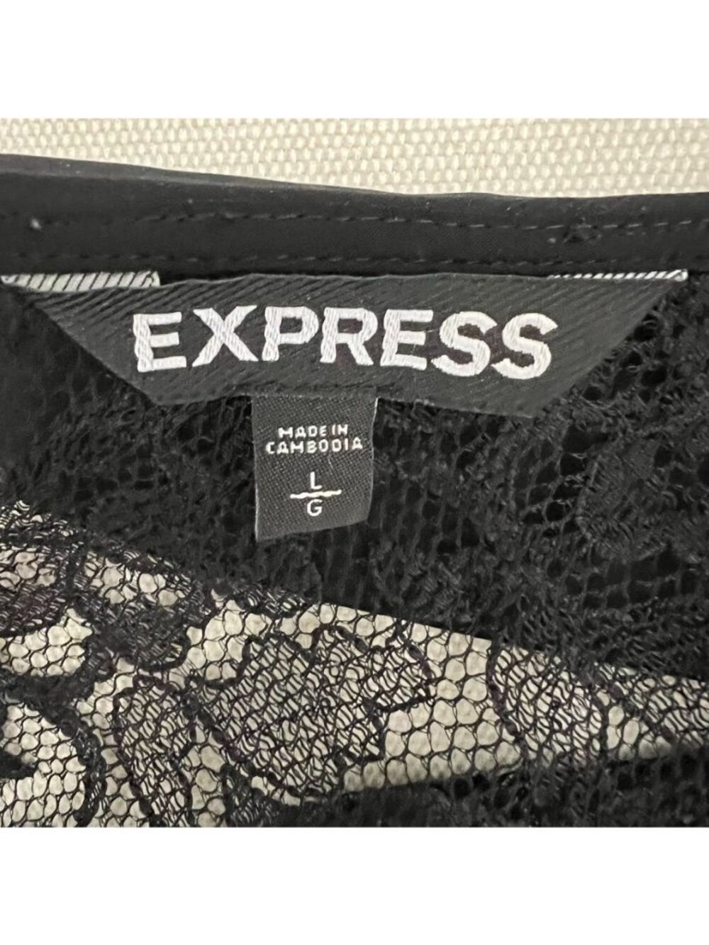 Y2K Womens Sz L Top Black Sheer Lace Peter Pan Collar Whimsigoth Fairy Grunge - Picture 7 of 11